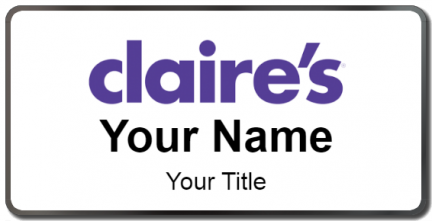 Custom name badges for Claires