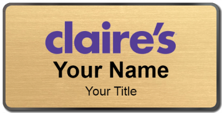 Custom name badges for Claires