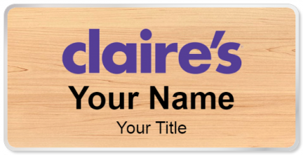 Custom name badges for Claires