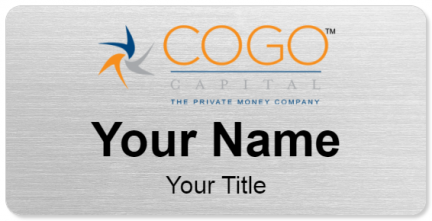 Custom name badges for Cogo Capital