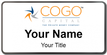 Custom name badges for Cogo Capital