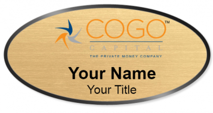 Custom name badges for Cogo Capital