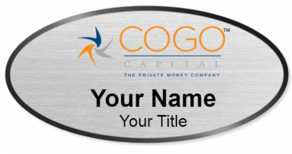 Custom name badges for Cogo Capital