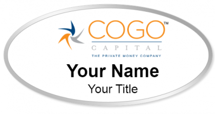 Custom name badges for Cogo Capital