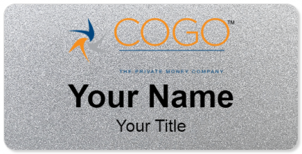 Custom name badges for Cogo Capital
