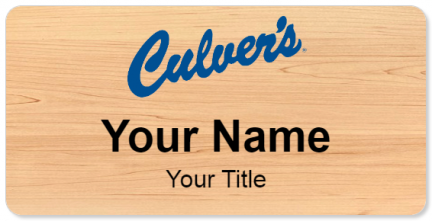 Custom name badges for Culvers Restaurant