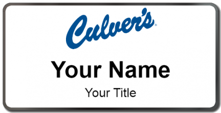 Custom name badges for Culvers Restaurant