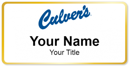 Custom name badges for Culvers Restaurant