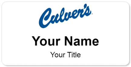 Custom name badges for Culvers Restaurant