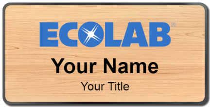 Custom name badges for Ecolab