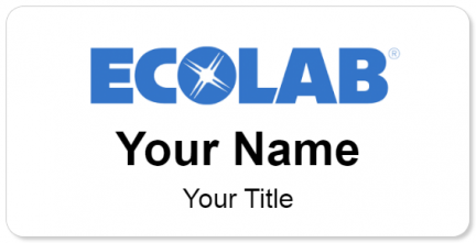 Custom name badges for Ecolab