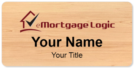 Custom name badges for eMortgage Logic