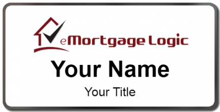 Custom name badges for eMortgage Logic