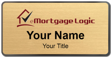 Custom name badges for eMortgage Logic