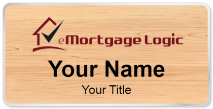 Custom name badges for eMortgage Logic