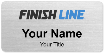 Custom name badges for Finish Line Shoe Stores