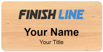 Custom name badges for Finish Line Shoe Stores