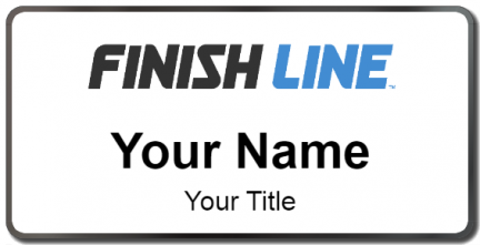 Custom name badges for Finish Line Shoe Stores