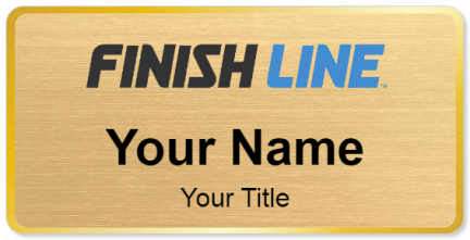 Custom name badges for Finish Line Shoe Stores