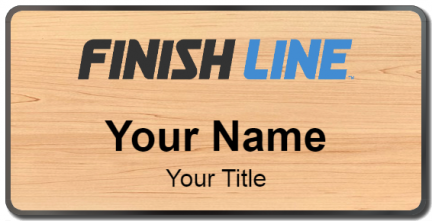 Custom name badges for Finish Line Shoe Stores