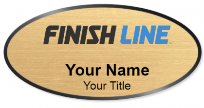 Custom name badges for Finish Line Shoe Stores