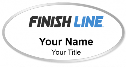 Custom name badges for Finish Line Shoe Stores
