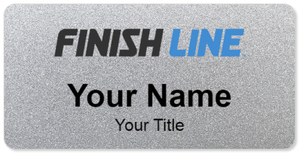 Custom name badges for Finish Line Shoe Stores