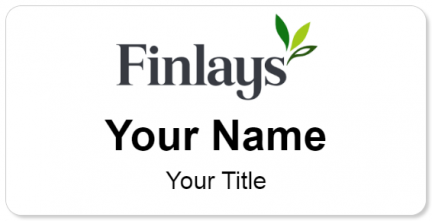 Custom name badges for Finlays Horticulture