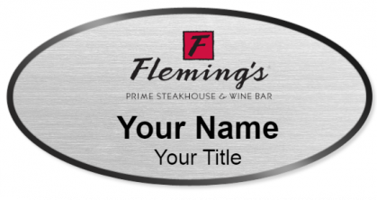 Custom name badges for Flemings Steakhouse & Wine Bar