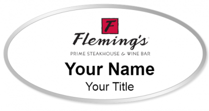Custom name badges for Flemings Steakhouse & Wine Bar