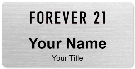 Custom name badges for Forever 21
