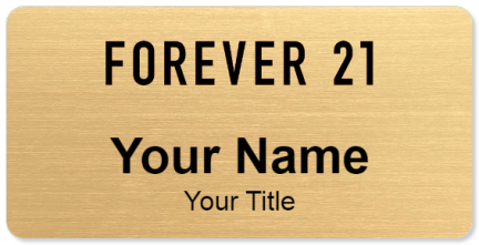 Custom name badges for Forever 21