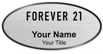 Custom name badges for Forever 21