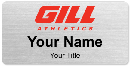Custom name badges for Gill Athletics