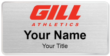 Custom name badges for Gill Athletics