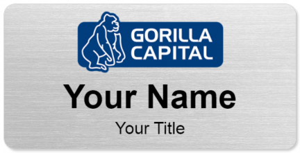 Custom name badges for Gorilla Capital