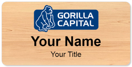 Custom name badges for Gorilla Capital