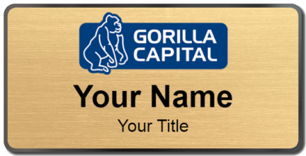 Custom name badges for Gorilla Capital