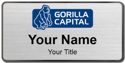 Custom name badges for Gorilla Capital