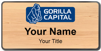 Custom name badges for Gorilla Capital