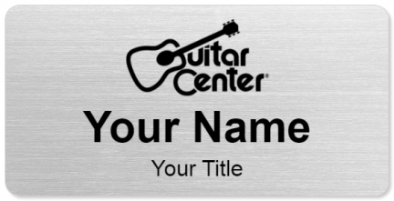 Custom name badges for Guitar Center