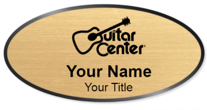 Custom name badges for Guitar Center