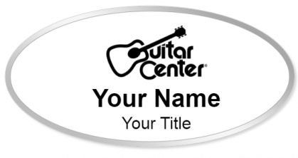 Custom name badges for Guitar Center