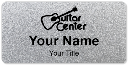 Custom name badges for Guitar Center