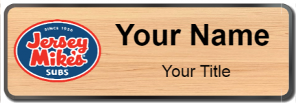 Custom name badges for Jersey Mikes