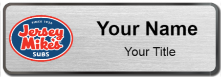 Custom name badges for Jersey Mikes