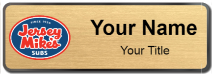 Custom name badges for Jersey Mikes