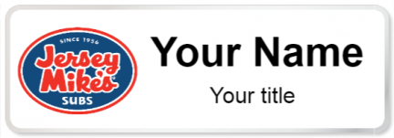 Custom name badges for Jersey Mikes