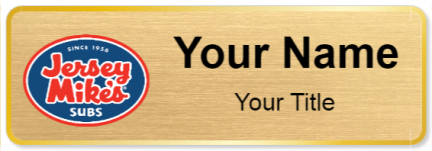 Custom name badges for Jersey Mikes
