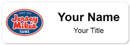 Custom name badges for Jersey Mikes